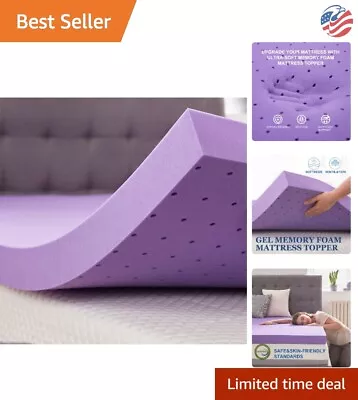 3 Inch Gel Memory Foam Mattress Topper - Ventilated Soft Bed Pad - Twin Size • $116.99