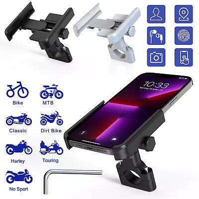 Bicycle Motorcycle MTB Bike Handlebar Aluminum Mount Holder For Cell Phone GPS • $10.95