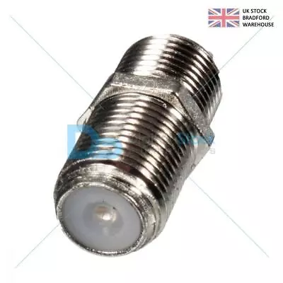 F Barrel Connector Coupler Join Extend F Plug Coax Aerial Satellite Cable • £1.98