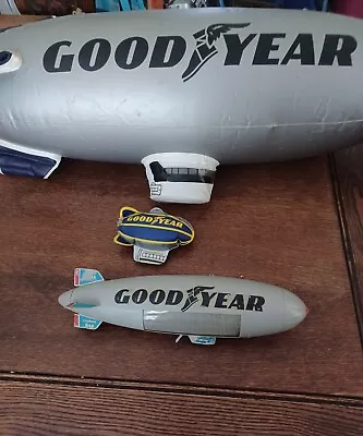 Vintage Goodyear Blimp Inflatable 32” + Small Blimp And A  Model Blimp • $39.99