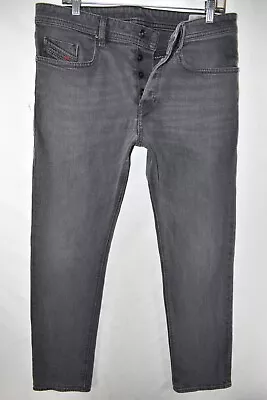 Diesel Buster Regular Slim Tapered Jeans Mens Size 32x30 Gray Meas. 34x30 • $28.99