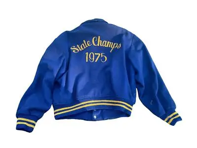 State Champs Varsity Letter Jacket Wool 1975 Pittsburgh Area • $69.99