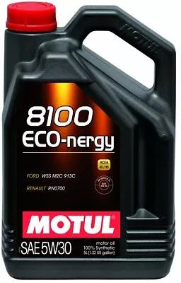 Motul 5L Synthetic Engine Oil 8100 5W30 ECO-NERGY - Ford 913C • $67.31