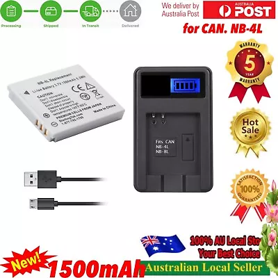 Battery Kit For Canon IXUS 30 40 80 75 100 I20 110 115 120 130 IS 117 220 225 HS • $29.98