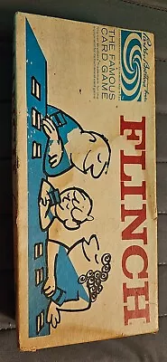 Flinch Card Game Vintage 1963 Parker Brothers. Cards Box And Holder • $13