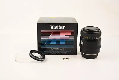 Vivitar 100mm F/3.5 Macro Lens For Minolta AF Sony A-Mount Camera  • $79.99