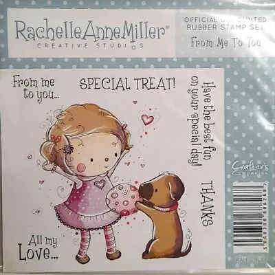 Crafters Companion Stamp Set By Rachel Anne Miller - From Me To You  New • £2.25