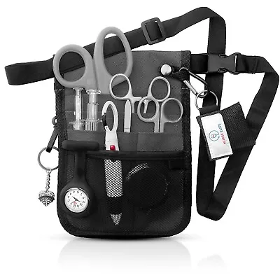 NURSE ELITE Medical Belt Utility Kit Nurse Pro Pack Pocket Organizer Pouch • $19.99