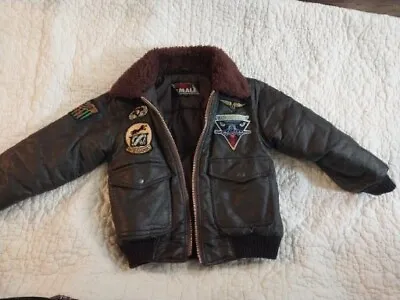 $32.99 • Buy Size 8 Boys Vintage Jacket Air Force Military. Patches, Bomber Jacket.  