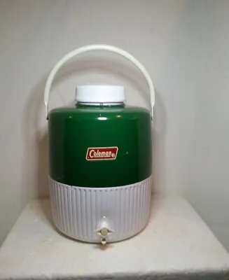  Coleman Water Jug Cooler Drink Dispense 1 Gal Works Good Piece Photos Descript • $18.75