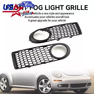 Front Bumper Fog Light Grille Fit VW Volkswagen Beetle & Beetle Convertible • $44.87