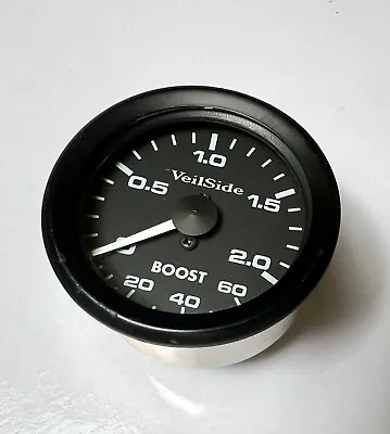 🏆 Vintage JDM 𝐕𝐞𝐢𝐥𝐒𝐢𝐝𝐞 Boost Gauge NISMO Greddy Blitz Gt-r Supra Rx-7 • $259