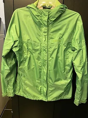 Womans Marmot Rain Jacket With Hood Size M - Used Condition • $7.99