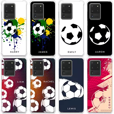 Football Personalised Phone Case Cover For Samsung Galaxy S21 S22 S23 S24 Plus • £7.49