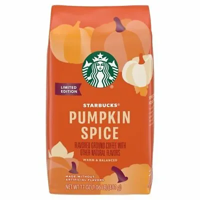 $12.99 • Buy Starbucks Limited Pumpkin Spice Ground Coffee (2) 17oz Bags BEST BY: 2/26/2022