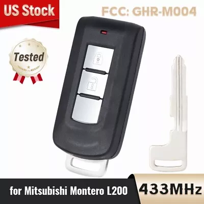 Keyless Smart Key For Mitsubishi Montero L200 2015-2020 Prox Remote Fob GHR-M004 • $68.98