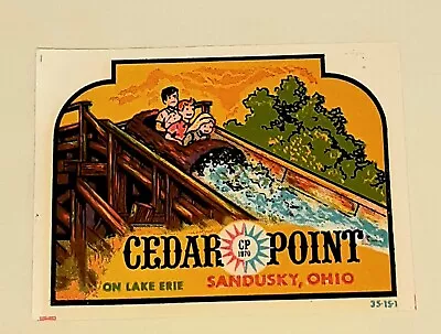 Vintage Sandusky Ohio Cedar Point Travel Sticker Decal---Free Ship • $9.95