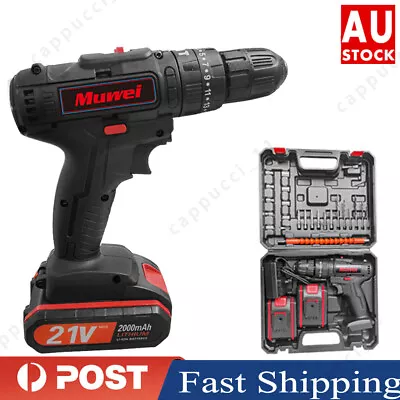 21 V Cordless Brushless Impact Hammer Driver Combo Drill Kit For Makita Battery • $42.69