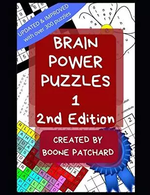 Brain Power Puzzles 1: An Activity Book Of Word Searches Sudoku Math Puzzl... • $9.97