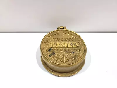 Vintage Trident Neptune Water Meter Co New York Brass Trinket Box • $16.74