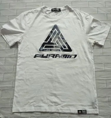 £30 • Buy Black Pyramid Mens White Medium T-shirt Top Chris Brown