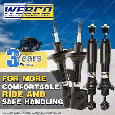 Front + Rear Webco Pro Shock Absorber For NISSAN PULSAR N15 Sedan Hatch Incl SSS • $339