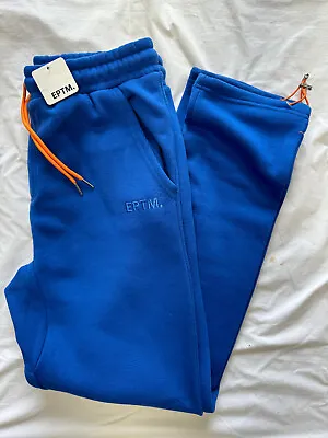 New Men's EPTM Fleece Sweatpants Standard Fit Joggers  Royal Blue  Size Medium • $24.99