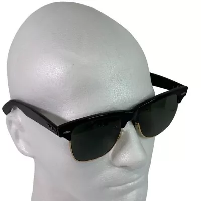 Vintage RAY BAN Sunglasses WAYFARER MAX B&L Black Frame Black Lens 1970s • $229.99