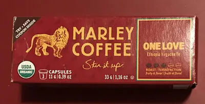 Marley Coffee One Love Medium Roast 3 Capsule Cups. Expired 2017 • $6.99