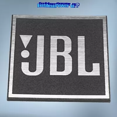 JBL 40x40mm Emblem 3D Brushed Alu. Sticker Badge Decal Speaker Aufkleber Logo • $6.22