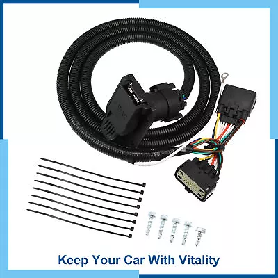 Pack(1) 7 Pin Trailer Wiring Harness T-Connector For Ford F-150 2015-2021 Rubber • $32.77