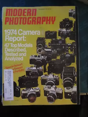 Modern Photography Magazine December 1973 Camera Report G • $19.99