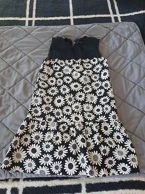  Victoria Beckham For Target Flower Dress Black And White Girls SIZE Large • $14.99