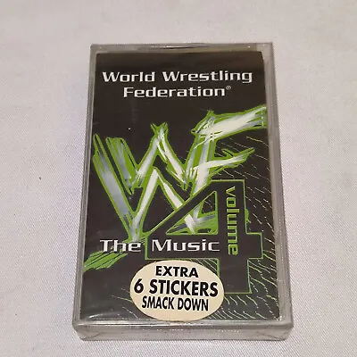 WWF The Music Vol 4 Original Indonesia Tapes NEW + 6 Sticker Smack Down • $14.99