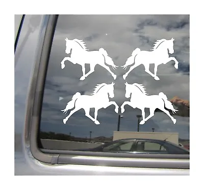 Lot Of 4 - 3 Inch Tennessee Walking Horse Car Vinyl Decal Window Sticker 21106 • $5.99