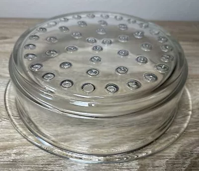 Princess House Nouveau Clear Glass Steamer Strainer Made In France Great Cond • $29.49