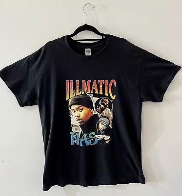 Nas Illmatic Vintage T-Shirt Men’s Black Size Large Queens Hip Hop Rap Rapper • $39.95