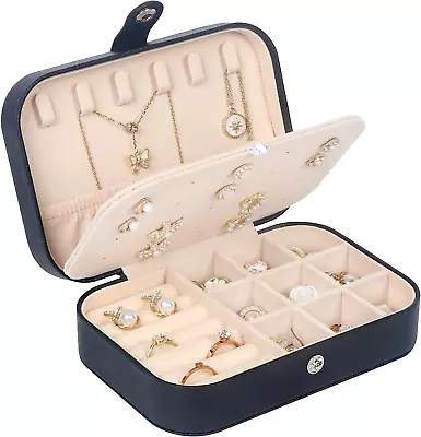 Travel Jewelry Box Small Jewelry Organizer Box For Women Girls 2 Layer Travel  • $10.79