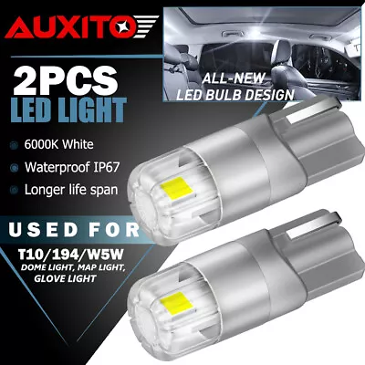 2pcs T10 5-SMD 5050 Super White LED Light Bulbs 192 168 194 W5W 2825 158 12V USA • $9.99