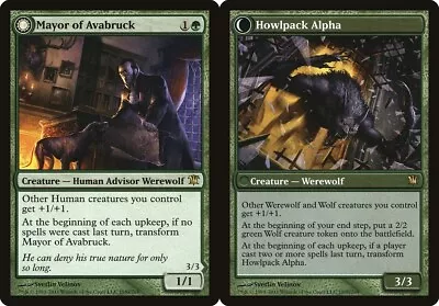 Mayor Of Avabruck // Howlpack Alpha - Foil ISD LP MTG • $2.40