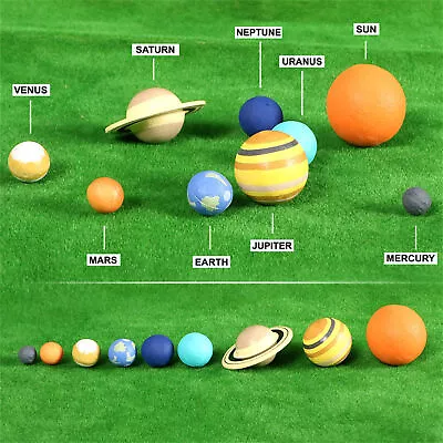 1 Set Solar System Planet Balls Toy Kids Astronomy Science Model Educational Toy • $13.29