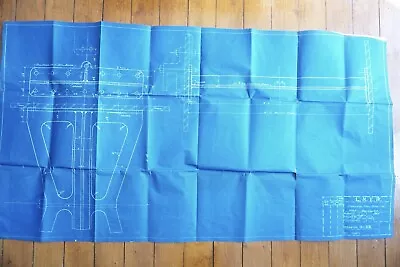 '39 LNER Frabricated Steel Frame Stay Railway Loco Blue Print Diagram Drawing • £19.99