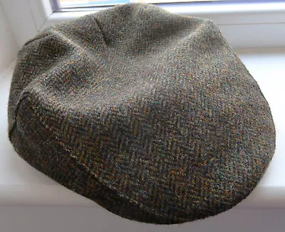 Men's M&S Tweed Wool Flat Cap By Moon Size Large • £3