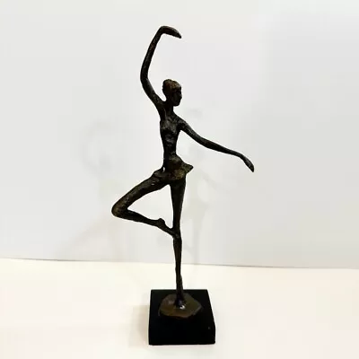 Alberto Giacometti Ballerina Brutalist Bronze Statue Mid Century Vintage 14x6.5 • $59