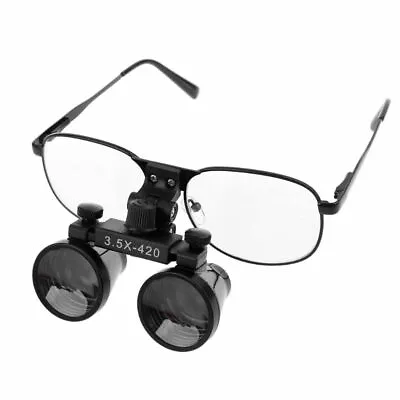 3.5X Binocular Dental Loupes Surgical Medical Operation Magnifier Metal Frame US • $29.44