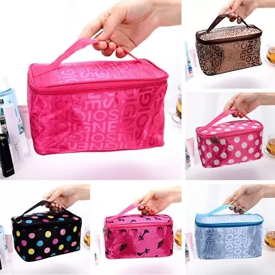 £3.97 • Buy Travel Toiletry Squar Makeup Bag Cosmetic Organizer Women's Storage Wash Bag