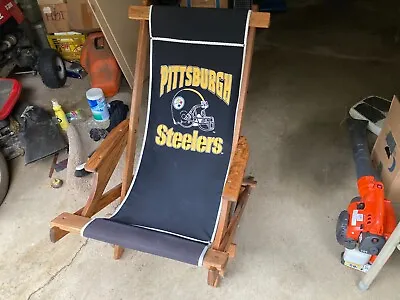 $69.99 • Buy  Pittsburgh Steelers Football Folding Seat,  WOODEN  Chair  EXTRA - STURDY