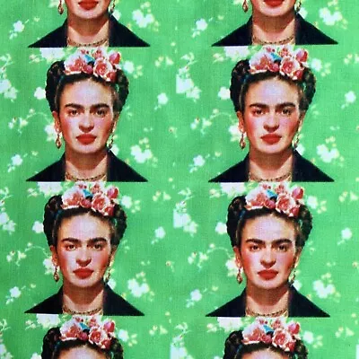 Fq Frida Kahlo Mexican Artist Icon  Character  Fabric • £4.50