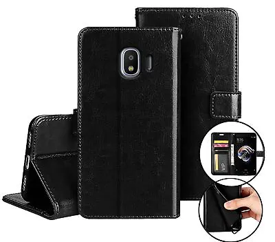 $6.95 • Buy Galaxy J2 Pro 2018 Sm J250 Fine Leather Wallet Case Id Cash Compartment