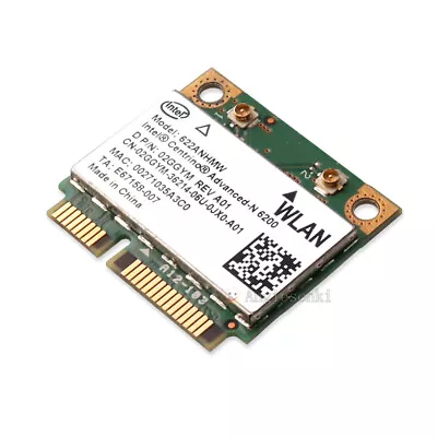 INTEL 6200 ADVANCED-N Dual Band 2.4/5Ghz 622ANHMW Laptop WiFi Card DELL 2GGYM  • $6.98